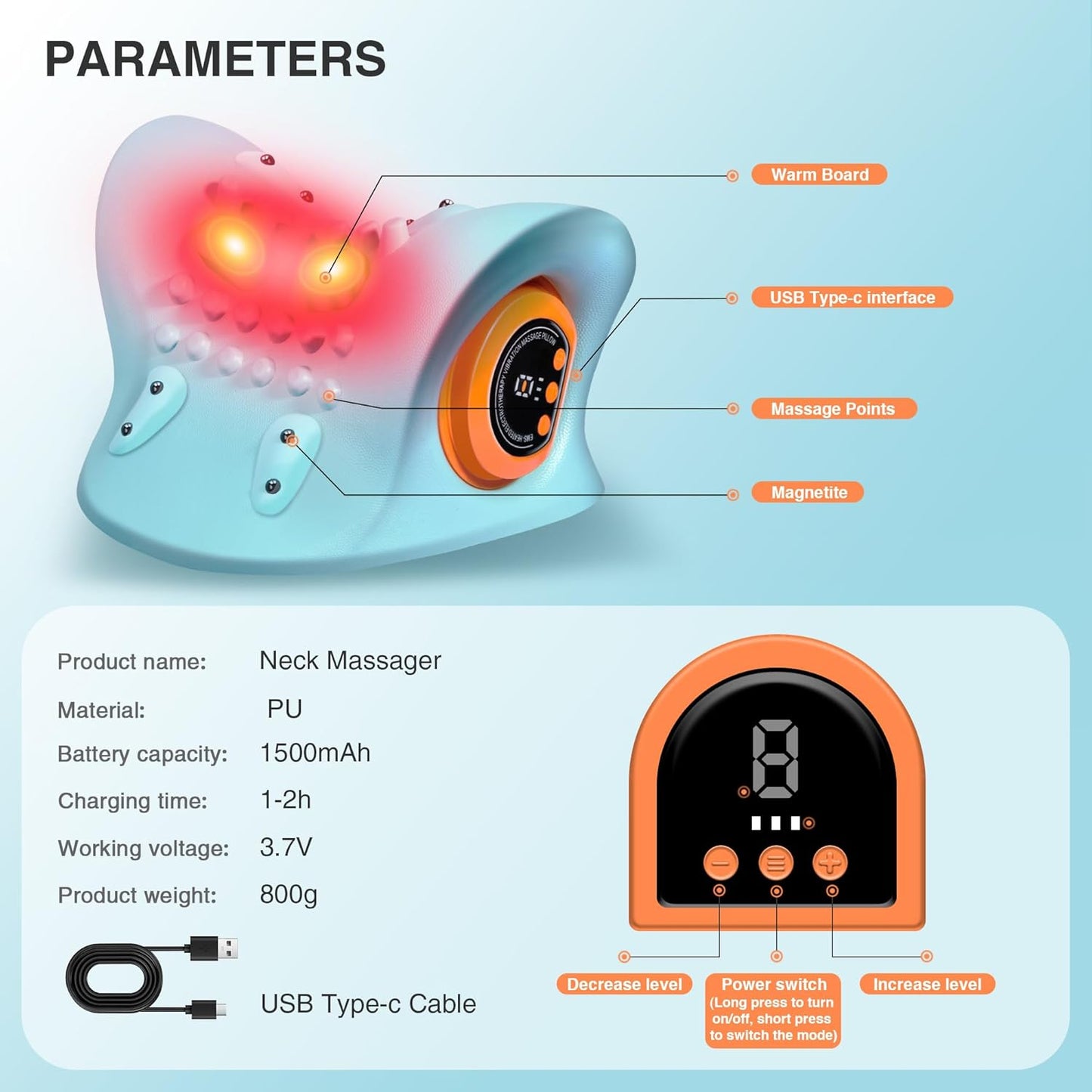 Electric Neck Massage Pillow